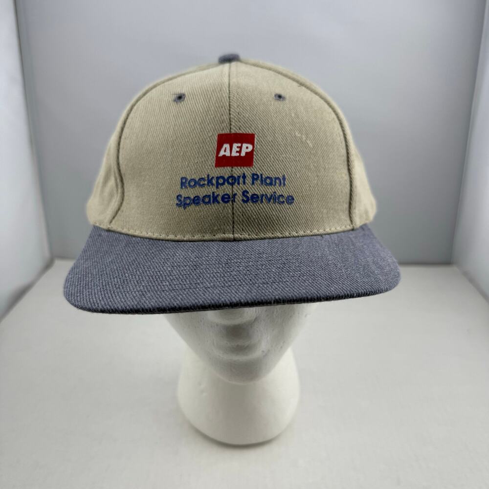 Vintage AEP Rockport Plant Speaker Service Snapback Trucker Hat